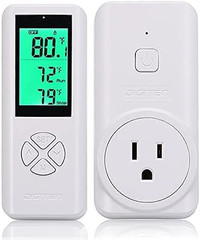 Wireless Thermostat Plug-in Temperature Controller Outlet Remote