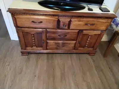 Solid wood side table / dresser, View more