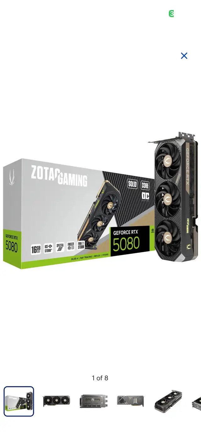 ZOTAC Gaming GeForce RTX 5080 Solid Core OC475023120637644800
