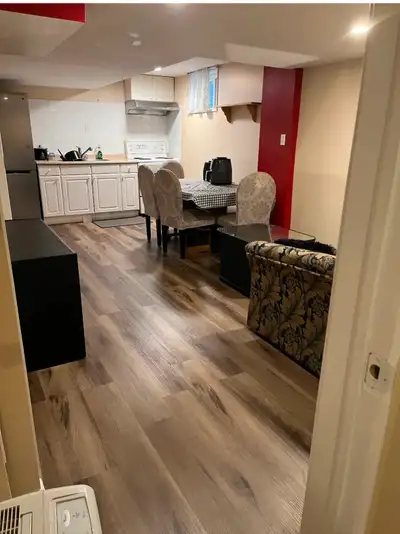 Fully renovated Bright & Spacious Furnished Bsmt Apt