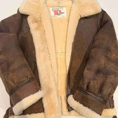 Vintage Runway by Tanco B-3 Shearling Flight Jacket |, View more