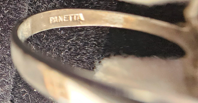 Benedetto Panetta Antique Sterling Silver Crystal ring size 6 in Jewellery & Watches in Oakville / Halton Region - Image 3