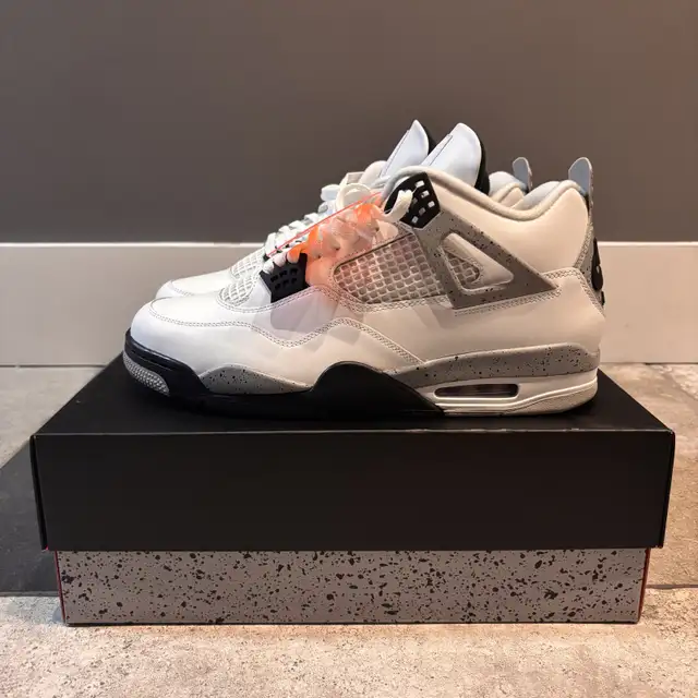 Nike Air Jordan Retro 4 White Cement Brand New Mens Size 13 in Men's Shoes in City of Montréal - Image 2