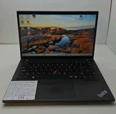 Lenovo T14 Gen 3 i7-1265U 20Go RAM SSD 512Go NVMe 14po HDMI, View more