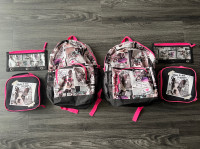 Girls Backpack & Matching Lunch Kit & Pencil Case
