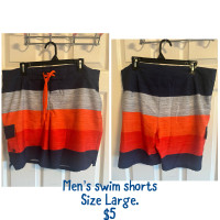 Men’s swim shorts size large 