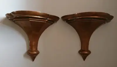 Antique Vintage Copper Shelves Brackets, View more