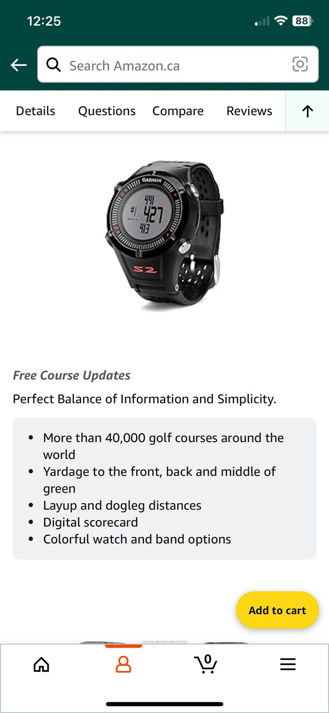 Garmin S2  Golf watch “Price Reduced” in Jewellery & Watches in Cole Harbour - Image 3