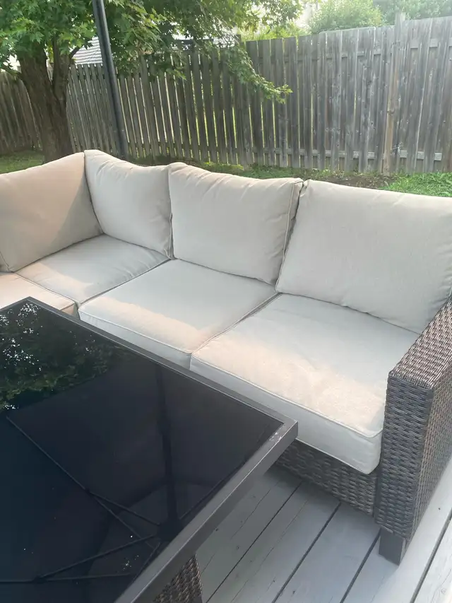 Patio Set - Sectional, Benches and Coffee Table in Patio & Garden Furniture in Ottawa - Image 3