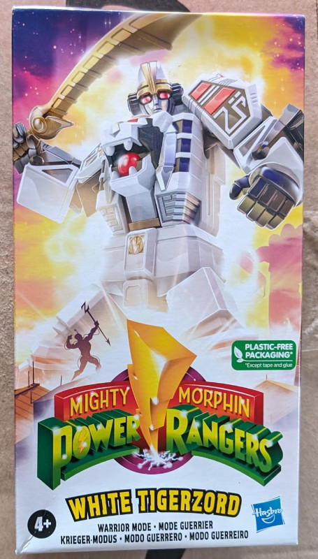 Power Rangers Mighty Morphin White Tigerzord Warrior Mode Action in Arts & Collectibles in Mississauga / Peel Region