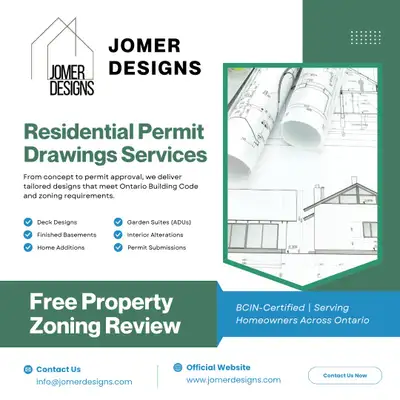 Ontario Permit Plans | Decks, Basements, Additions + Free Zoning, View more