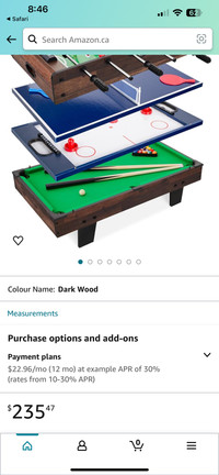 4 in 1 Table Game Set