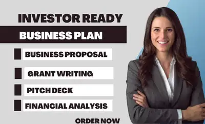 BUSINESS PLAN, PITCH DECK, RESEARCH PROPOSAL, MARKET RESEARCH, View more