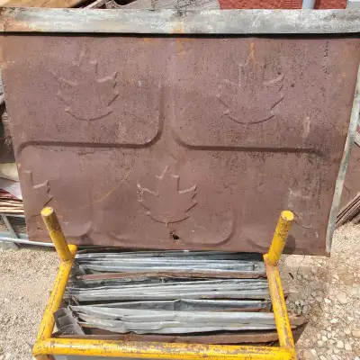Antique metal roof panel maple leaf, View more