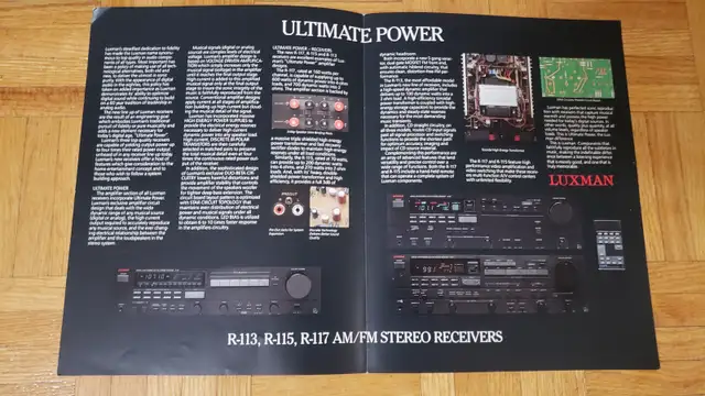 LUXMAN R-115 ORIGINAL OWNER'S MANUAL LIKE NEW CONDITION in Stereo Systems & Home Theatre in City of Toronto - Image 4