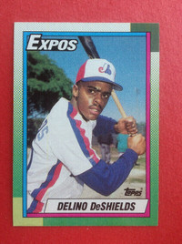 1990 Topps Montreal Expos Delino DeShields Rookie Card #224