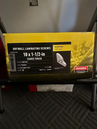 DRYWALL LAMINATING SCREWS #2 Phillips recess10 x 1-1/2-in, View more