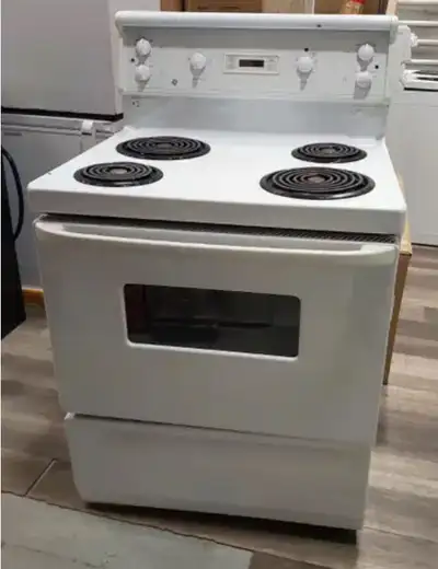 GE coil stove work condition delivery available , View more