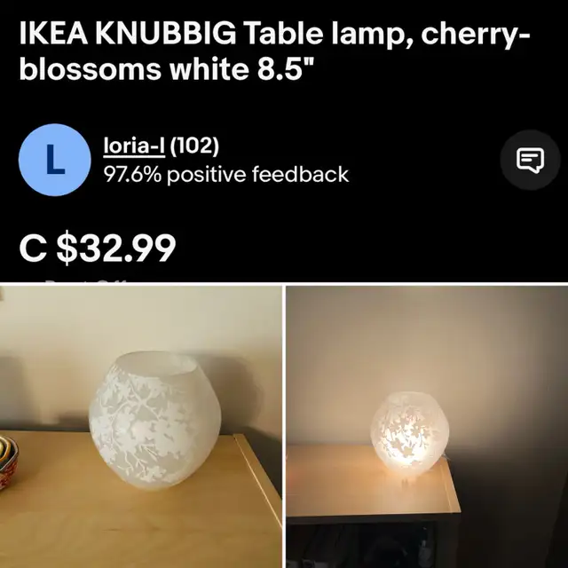 knubbig ikea lamp 