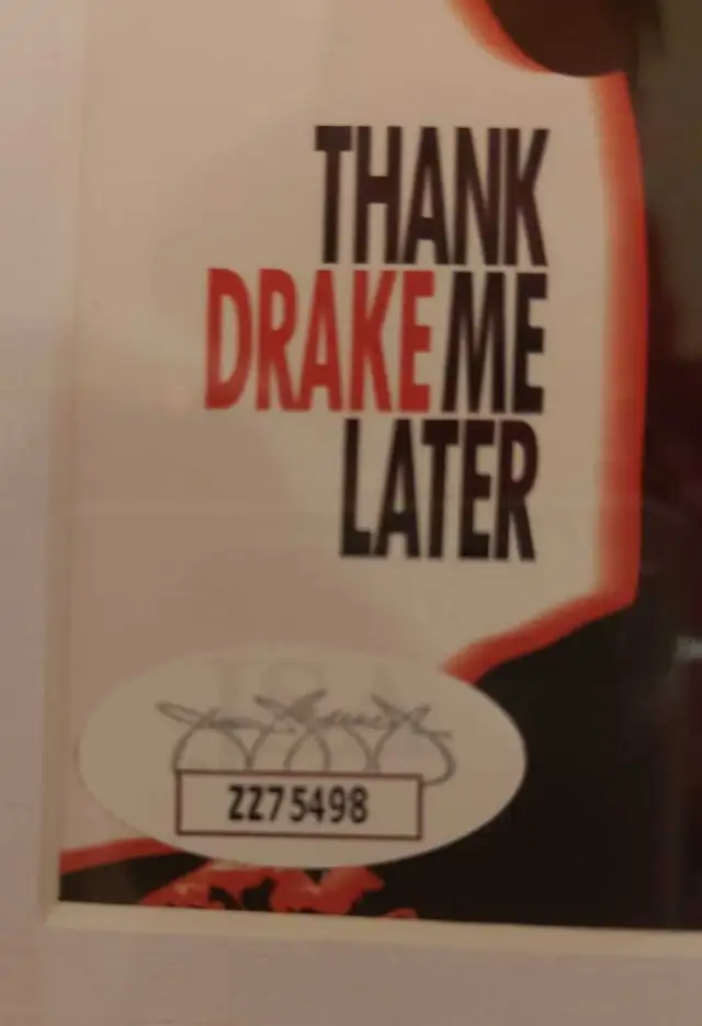 Drake JSA Autograph64840234504450122