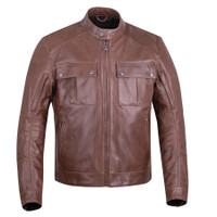 New Never Worn: Leather Indian Getaway Motorcycle Jacket wArmour