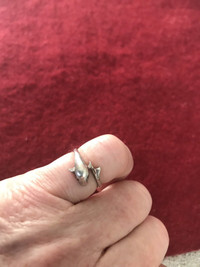 Sterling Silver Dolphin Ring-Size5