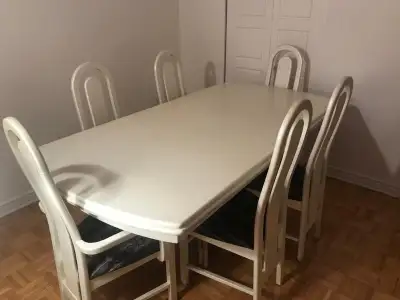 Dining Table + 6 Chairs, $ 400,-  50 km delivering free, View more