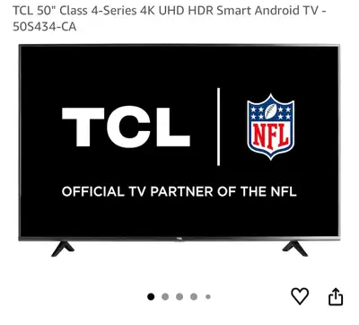 50 inch smart android TV, View more