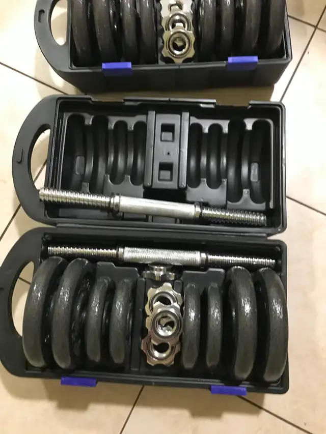 40 pound cast iron dumbel sets in Exercise Equipment in City of Halifax - Image 4