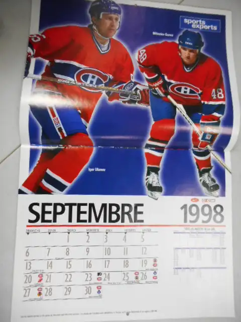 1998-99 CALENDRIER CANADIENS DE MONTREAL COMPLET EXCELLENT ÉTAT in Arts & Collectibles in Thetford Mines - Image 4