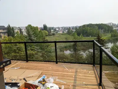 glass and aluminum railing, View more