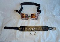 Gotham Steampunk Goggles with Spiked Choker