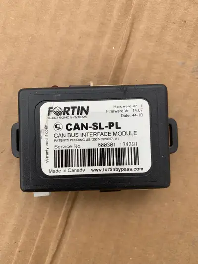 Fortin CAN-SL-PL. Can bus interface module.  I do not program, View more