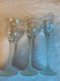 PartyLite Iced Crystal Trio Glass Votive Candle Holders (retired
