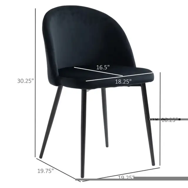 Velvet-touch sturdy dining chair  in Chairs & Recliners in Markham / York Region - Image 3