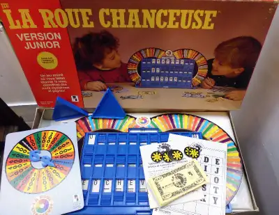Jeu Vintage LA ROUE CHANCEUSE Bouquinerie Rock'n livre 762 rue St-Joseph Est, Québec QC, G1K 3C3, CA...