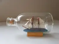 Miniature Schooner in bottle
