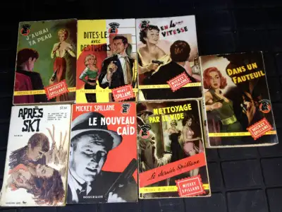 Mickey Spillane Vintage French Books, View more