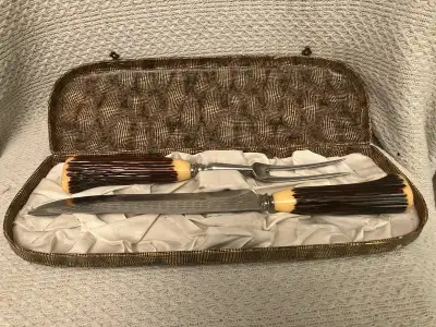 Two Piece King Karver Set Carving Knife & Tong, View more
