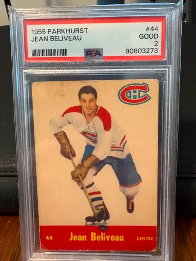1955 Parkhurst Jean Beliveau PSA 2!!, View more