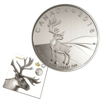 2018 - Fine Silver Coin - Caribou - Original RCM