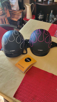 VCAN shorty motorcycle helmets
