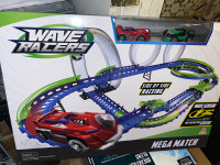 Wave racers race car set for kids/voitures jouets enfants 
