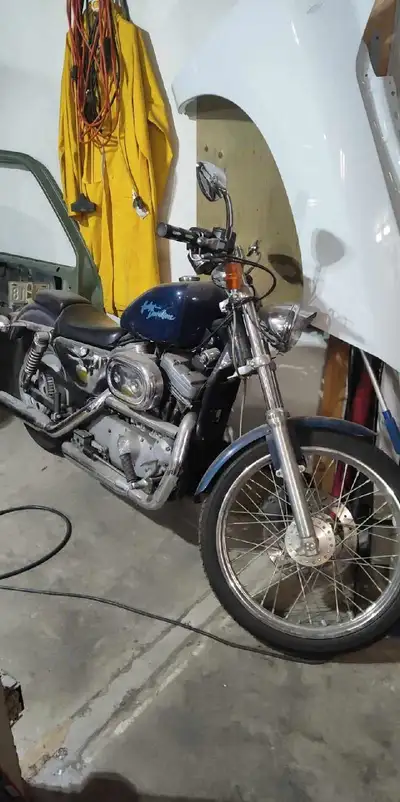 2000 bobber for sale or trade. I've owned it 5 years and ridden once a year. It's carborated and scr...