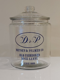 General Store Display Jar Dryden & Palmer Co. (Vintage)