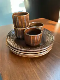 Vintage Wedgwood Breakfast dishes - Pennine pattern- 8 pieces