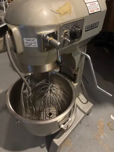 Hobart industrial mixer with 3 attachments , View more