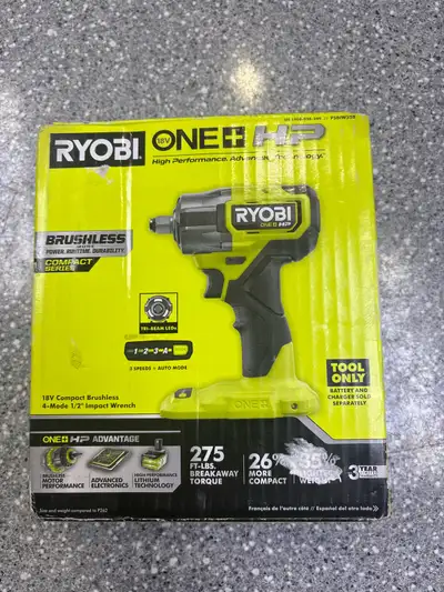 Ryobi PSBIW25B 18V Brushless Impact New, View more