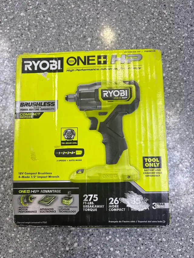 Ryobi PSBIW25B 18V Brushless Impact New in Power Tools in Oshawa / Durham Region - Image 2
