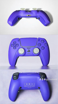 Soft Touch Purple Ps5 Controller with 4 Remapabble Back Buttons
